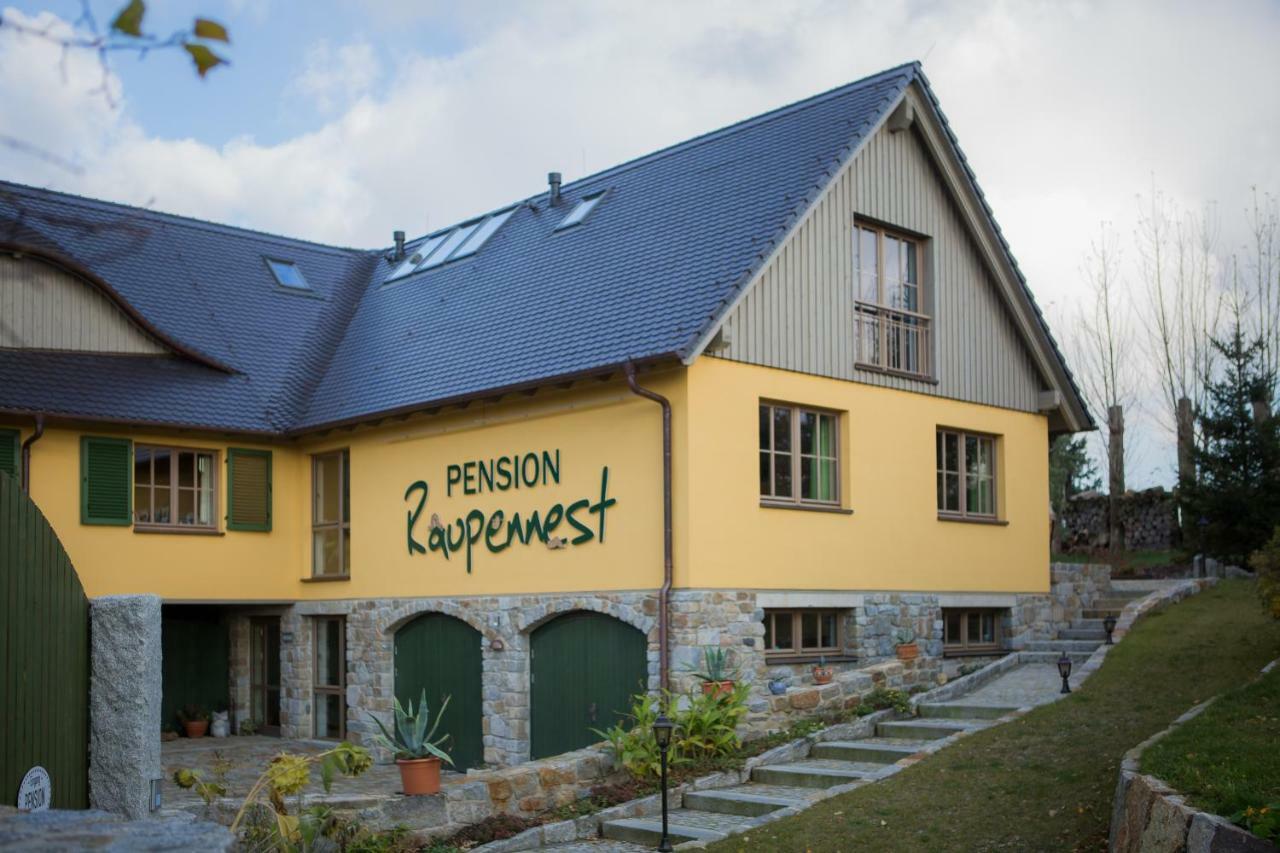 Pension Raupennest Mit Blockhaussauna Бауцен Екстериор снимка